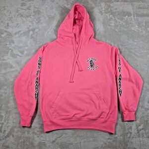 Sons of Anarachy Pink Hooded Sweatshirt Size Adult Small Hoodie Large Logo